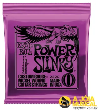 Ernie Ball Encordoamento Ernie Ball Guitarra .011 Power Slink Níquel 2220