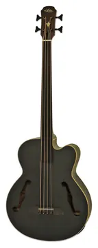 Aria FEB-F2M/FL - Fretless Acoustic Bass - Stained Black