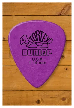 Dunlop Picks - Tortex Standard Purple 1.14mm - Pack 12