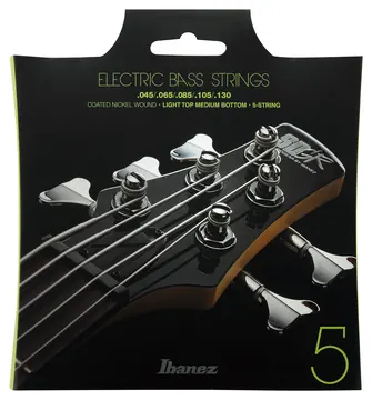 Ibanez IEBS5C Electric Bass Light Medium 045-130 Coated Nickel Wound Saiten für 5-string Bass