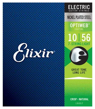 Elixir CORDE ELIXIR 19057 Electric Nickel Plated Steel OPTIWEB