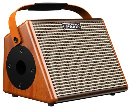 Aroma 15W Acoustic Guitar Wooden Amplifier with Bluetooth
