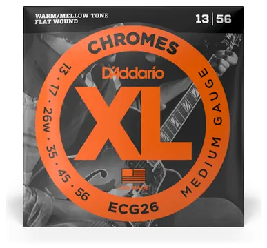 D'Addario ECG26 Chromes Medium 13-56