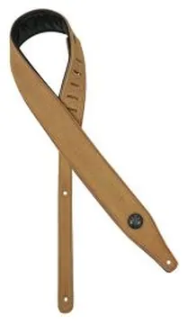 Gaucho Top Quality Suede Guitar Strap - Light Brown GST-663-LBR