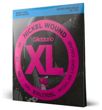 Encordoamento Daddario Baixo Eletrico 4 Cordas EXL170-SL