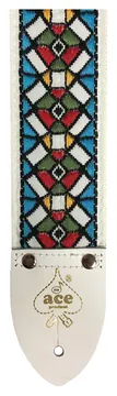 DAndrea ACE 3 Ace Vintage Reissue Gitarrengurt (51mm), Stained Glass