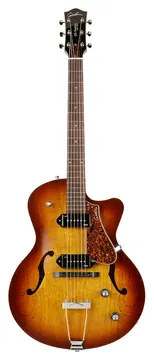 Godin 5th Avenue Semi-Acoustic Guitar ~ Cognac Burst Kingpin II P90