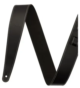 Fender Correia em Pele Broken-In Preta 2,5"