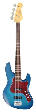 Fgn Boundary MJ TBS 4-saitiger E-Bass inkl. Bag, transp. blue sunset