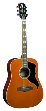 Eko Ranger VI EQ Vintage-Neuauflage Dreadnought Naturdecke gebeizt