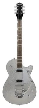 Gretsch G5230T Electromatic Sparkle Jet FT Single-Cut with Bigsby, Silver Sparkle