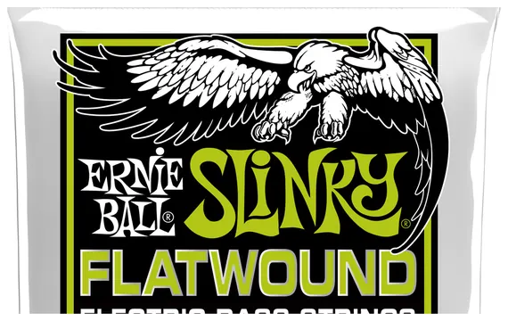 Ernie Ball 2812 Slinky Flatwound Bass 50-105 Kobalt. Saiten für 4-String E-Bass