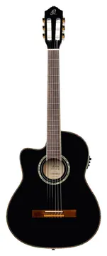 Ortega Lh Rce145 Spruce Slim Neck Black