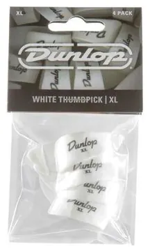 Dunlop 9004P Thumbpicks, Player`s Pack, 4 pcs., white, XL