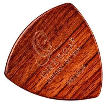 Ortega OOGPWXLF-MIX4 Wooden Picks (flach) Plektren (4er-Set) Dreiecksform XL, gemsicht