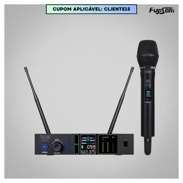 Dylan Microfone Dylan S/fio QS-8 Mao Talk Back Profissional