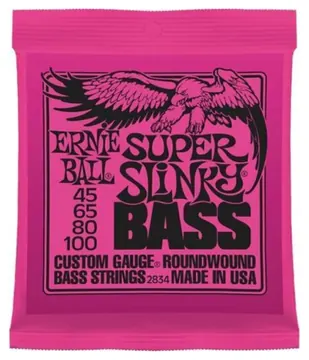 Ernie Ball Encordamento para Baixo 4 Cordas ErnieBall Super Slinky