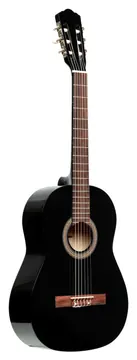 Stagg SCL50-BLK 4/4 klassieke gitaar met lindehouten top, zwart