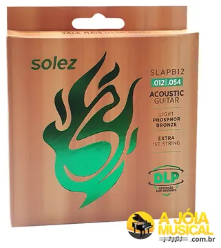 Solez Encordoamento Solez Phosphor Bronze 92/8 Violão Aço 012