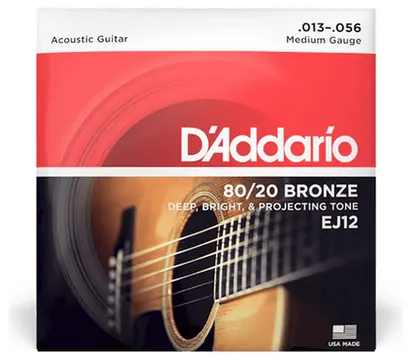 D'Addario EJ12 80/20 Bronze 013-056