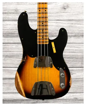 Fender Custom Shop Lim. Ed. 53 P-Bass Heavy Relic Faded Two-Color Sunburst