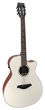 Waldman Eletro Acustico Waldman Blastone Grand GCEX-641 Aco - Olympic White Top