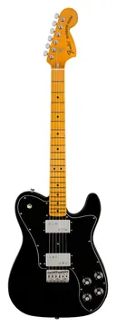 Fender American Vintage II 75 Telecaster Deluxe Electric Guitar, Maple FB, Black