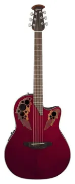 Ovation Celebrity Elite Mid Cutaway Ruby Red CE44-RR-G