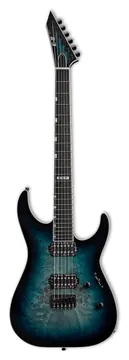 ESP E-Ii M-Ii Hipshot Esdoorn met wortelnerf Mercury Blauw Burst