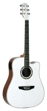Strinberg Folk Elétrico Cd40c Wh White Sparkle Branco Cromo (3436)