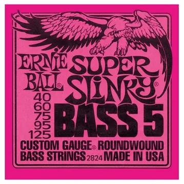 Ernie Ball 2824 Muta per basso elettrico 5 corde Super Slinky .40 .125