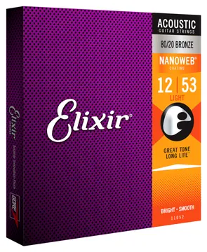 Elixir 80/20 Bronze Nanoweb Light 12-53