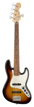 Fender Player Jazz Bass® V, Pau Ferro Fingerboard, 3-Color Sunburst