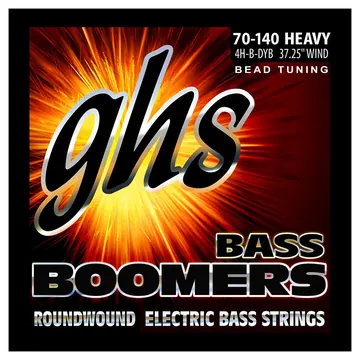 GHS Corporation GHS Bass Boomers - Bass String Set, 4-String, Heavy, .070-.140, BEAD Tuning