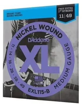D'Addario Encordoamento D'Addario EXL115 .011 para Guitarra