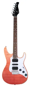 Mooer GTRS SL810 RD Soloist 810 Intelligent Guitar Intelligent E-Gitarre, red burst