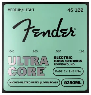 Fender 9250 Ultracore Bass Strings Nickel Plated Steel Ball End 9250ML Gauges 045-100