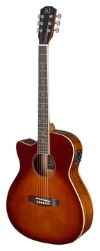 J.N GUITARS BES-ACE DCB LH Dark cherryburst elektro-akoestische auditoriumgitaar, massief sparren top, linkshndg, Bessie-serie
