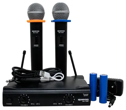 Soundvoice Microfone Soundvoice Sem Fio Duplo MM-130SF