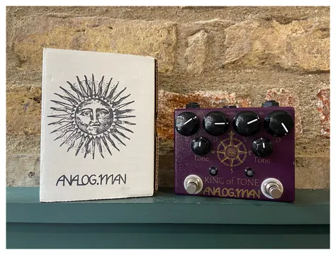 Analogman King of Tone V4 Dual Overdrive With Red Side High Gain Option
