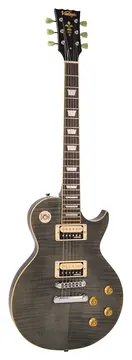 Vintage V100TBK Flamed Thru Black