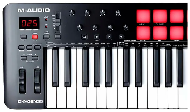 M-Audio Teclado M-Audio Oxygen 25V Controlador De 25 Teclas USB