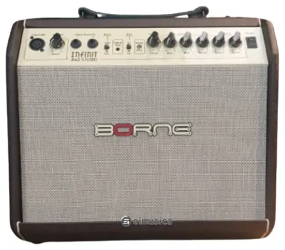 Borne Amplificador Borne Para Voz e Violão Infinit A40 Studio Marrom Standart
