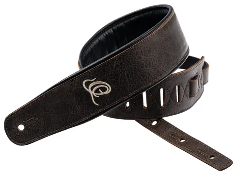 Ortega Echtleder Gurt - Vintage Bronze