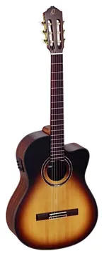 Ortega RCE158SN-TSB Konzertgitarre mit Pickup mass. Fichtendecke incl. Gigbag