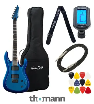 Harley Benton R-446 Blue Metallic Bundle