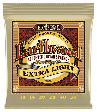 Ernie Ball Earthwood 2006 80/20 Bronze Extra-Light Set 10-50