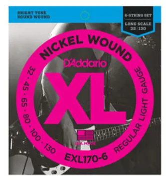 D'Addario EXL170-6 Corde Basso