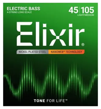 Elixir ELIX14077 Electric Bass Nanoweb Strings