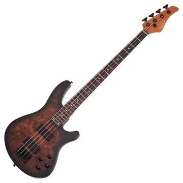 Schecter C-4 Standard Bass Tobacco Burl